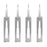 2UUL BL01 4Pcs MicroFix Hook Blades Hand Forged Adhesive Scraper Tool for Phone PCB Underfill Clean - 1