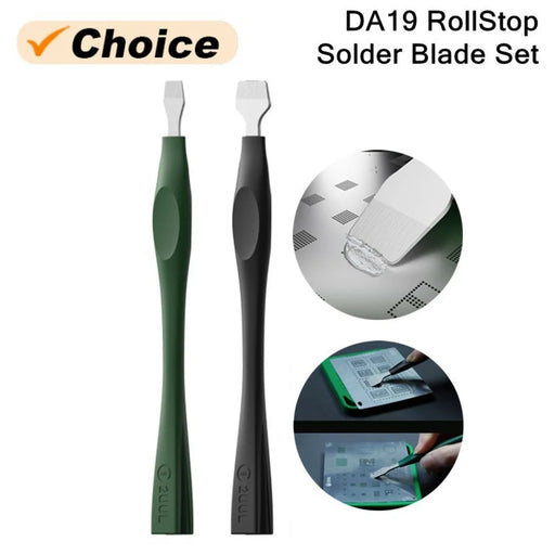 2UUL DA19 2Pcs RollStop Anti-Rolling Solder Blade Set for CPU Chip Reballing - 2