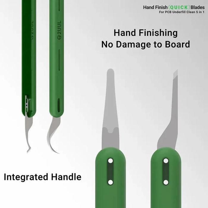 2UUL DA22 5Pcs Hand Finish QUICK Blade Set for PCB Underfill Glue Removal - 3