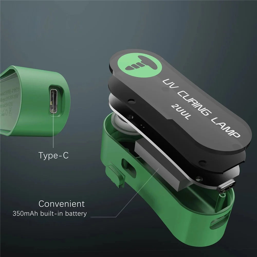 2UUL SC08 Mini UV Curing Lamp Dual Band 365-395nm 350mAh Portable Wireless UV Light - 4