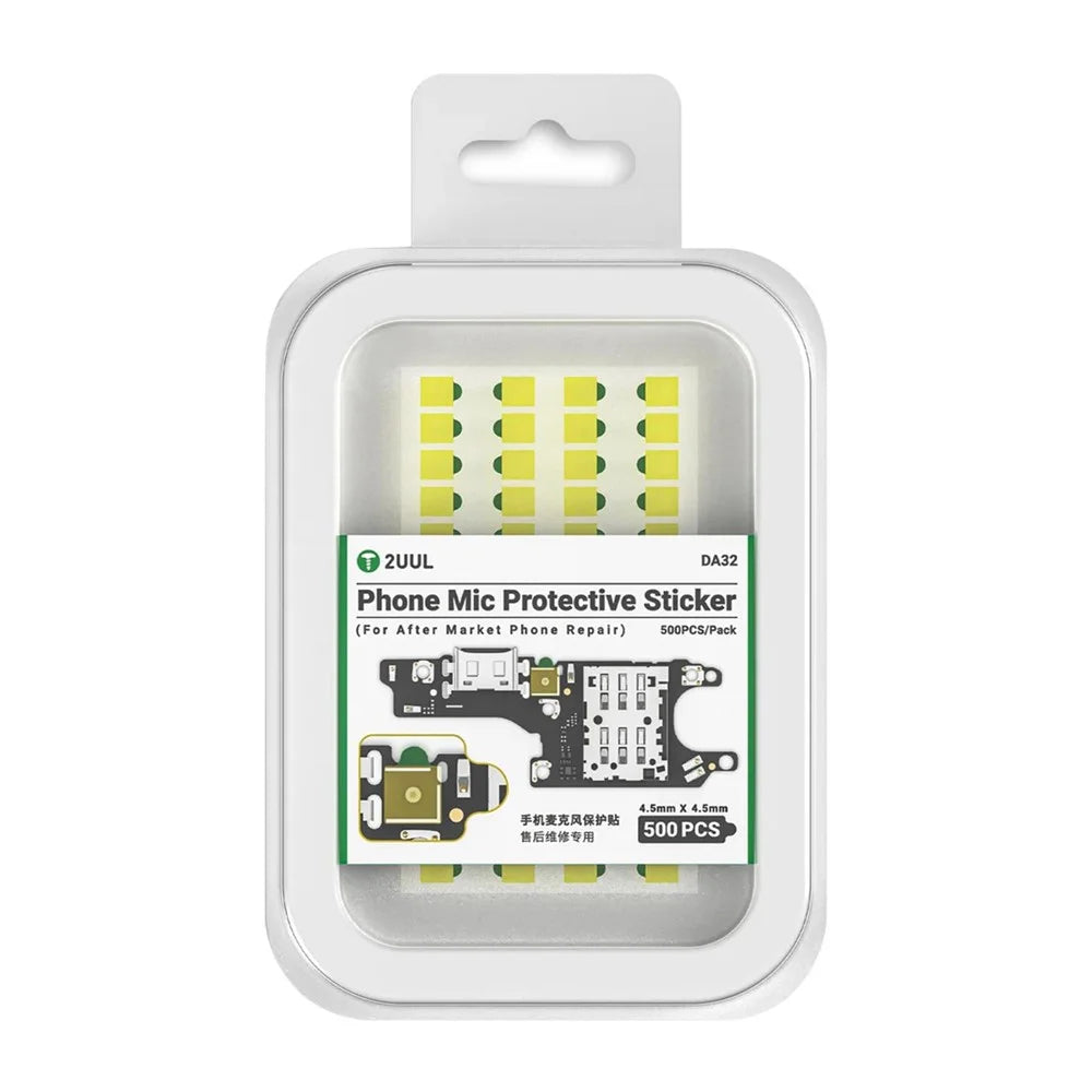 2UUL DA32 500Pcs Phone Mic Protective Sticker Heat Resistant Residue-Free for Phone Repair - 1