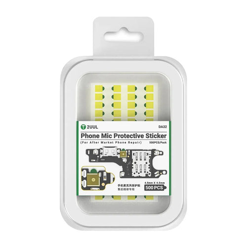 2UUL DA32 500Pcs Phone Mic Protective Sticker Heat Resistant Residue-Free for Phone Repair - 1