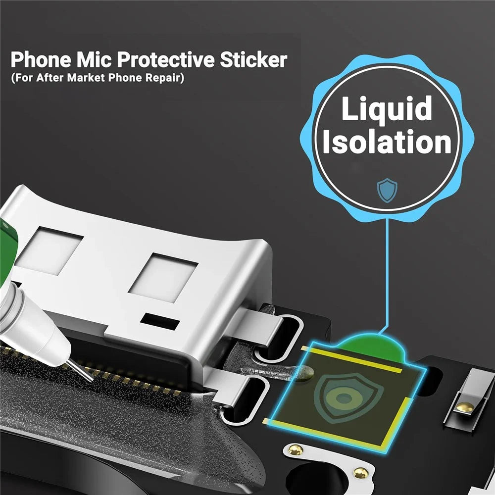 2UUL DA32 500Pcs Phone Mic Protective Sticker Heat Resistant Residue-Free for Phone Repair - 3