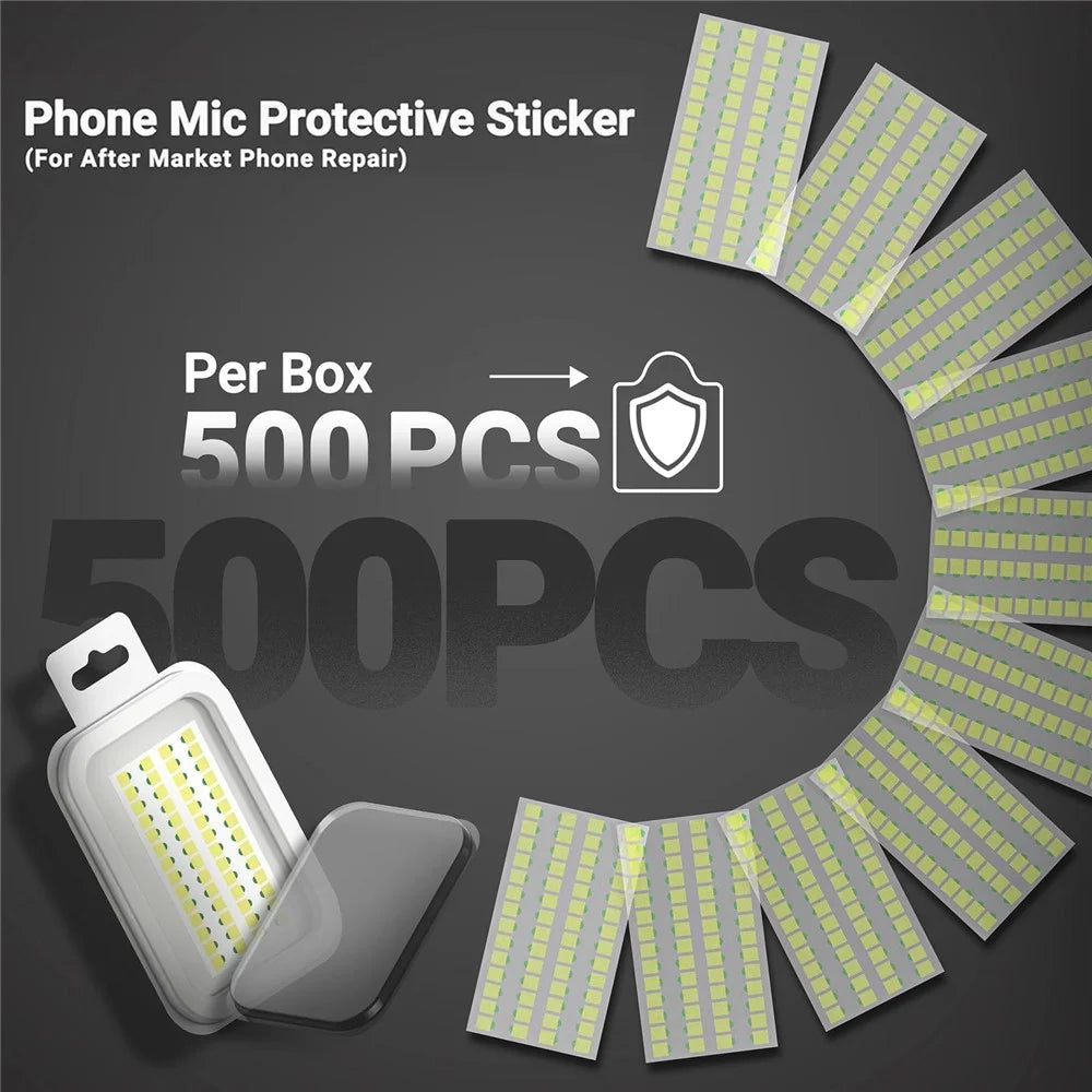 2UUL DA32 500Pcs Phone Mic Protective Sticker Heat Resistant Residue-Free for Phone Repair - 4