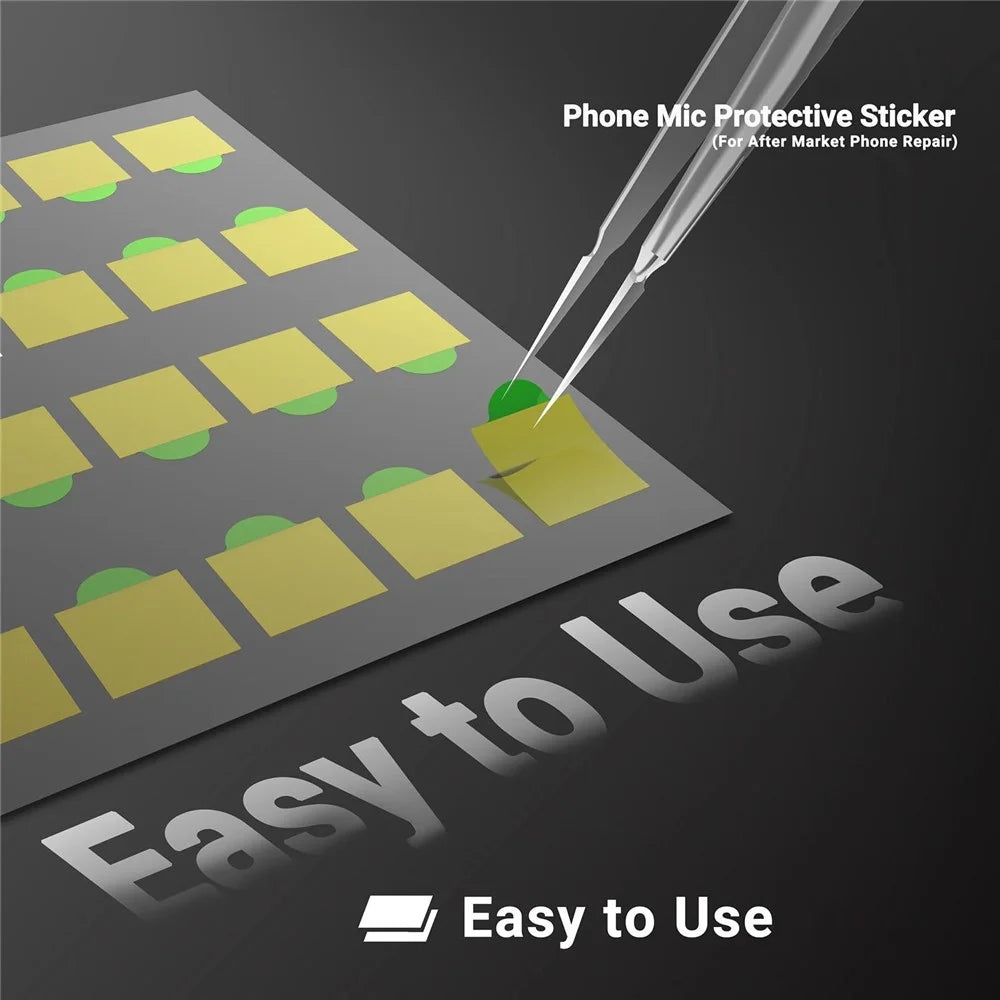 2UUL DA32 500Pcs Phone Mic Protective Sticker Heat Resistant Residue-Free for Phone Repair - 6