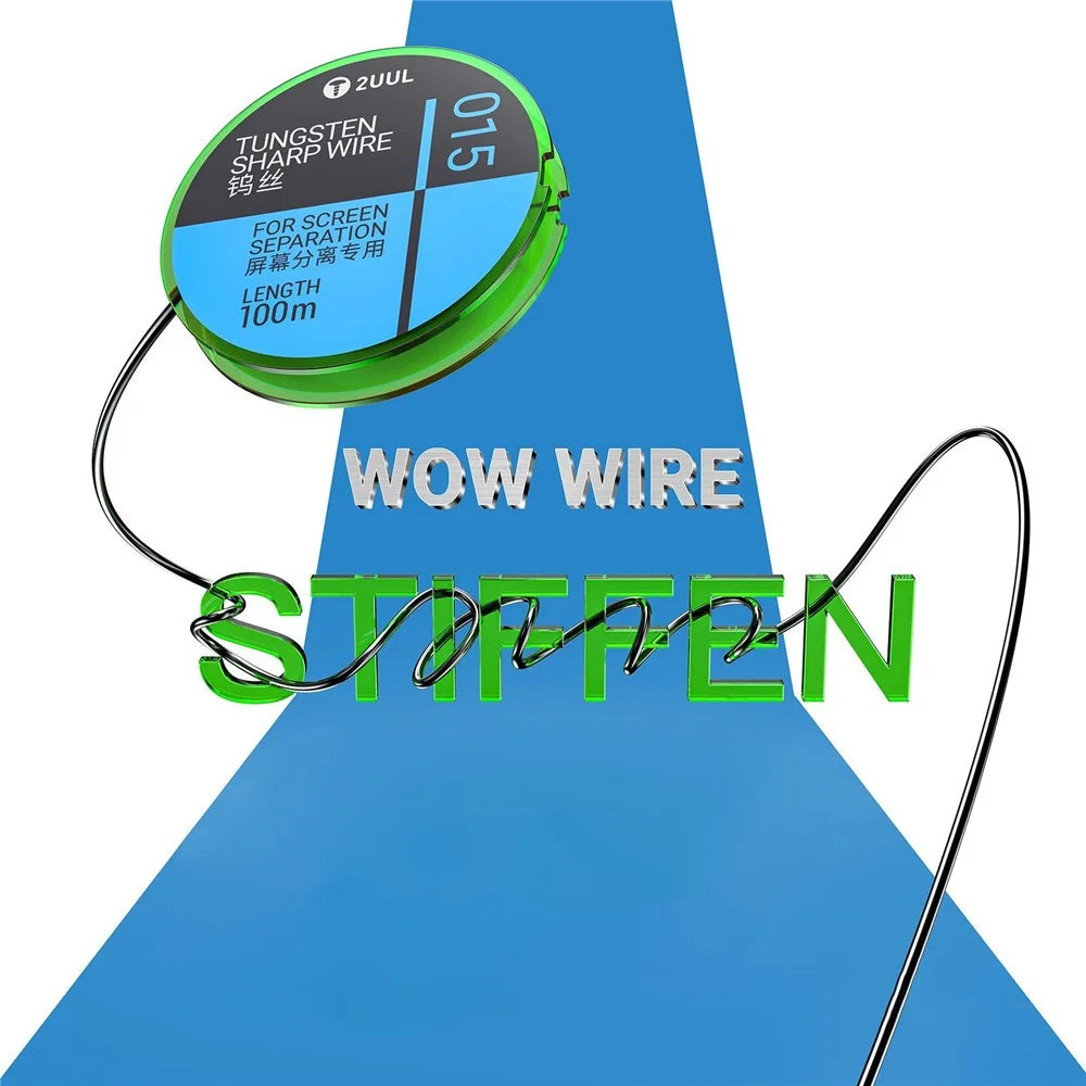 2UUL WS-015 0.015mm x 100m Tungsten Diamond Separation Wire for LCD OLED Screen Repair - 5
