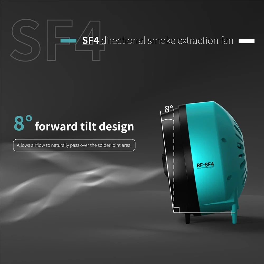 RF4 RF-SF4 Directional Smoke Extraction Fan 12cm Exhaust Fan for Soldering Electronics Repair - 6