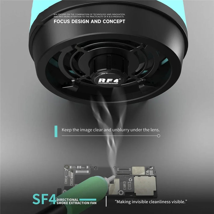 RF4 RF-SF4 Directional Smoke Extraction Fan 12cm Exhaust Fan for Soldering Electronics Repair - 7