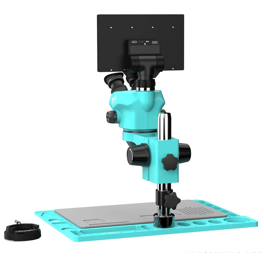 RF4 RF7050TVD2-YS010W 7-50X Synchronized Zoom Trinocular Microscope with 10 inch 1080P HD Monitor - 3