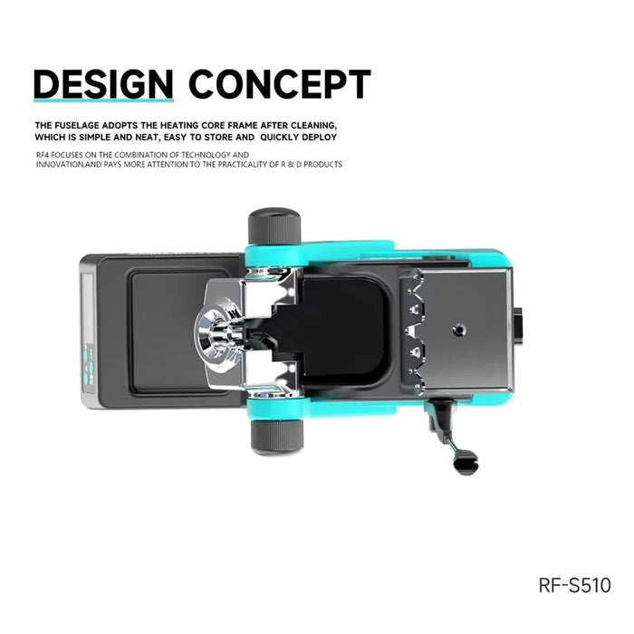 RF4 RF-S510 Intelligent Desoldering Station HD LCD Display Phone Motherboard Chip Repair Tool - EU Plug - 4