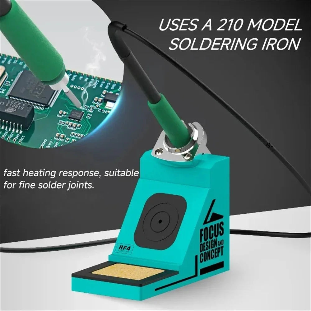 RF4 RF-H10 2 in 1 Hot Air Blower and Soldering Station Digital Display Dual-Station for Phone Motherboard PCB Repair - EU Plug - 6