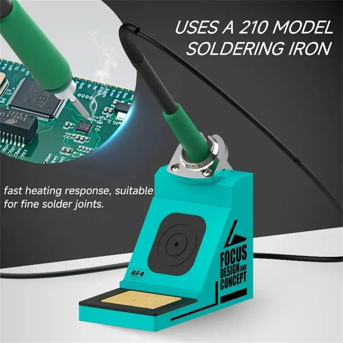RF4 RF-H10 2 in 1 Hot Air Blower and Soldering Station Digital Display Dual-Station for Phone Motherboard PCB Repair - EU Plug - 6