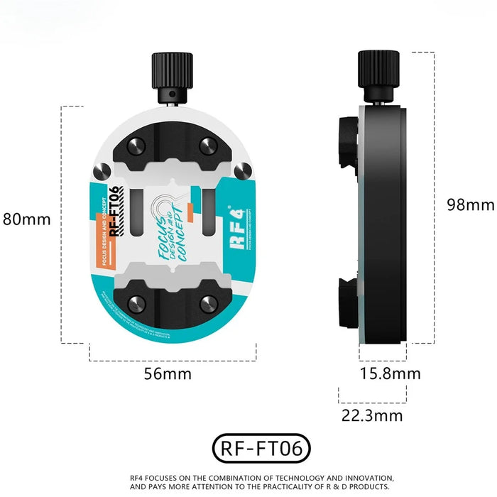 RF4 RF-FT06 Motherboard Repair Fixture Mini Heat-Resistant Glass PCB CPU Holder - 6