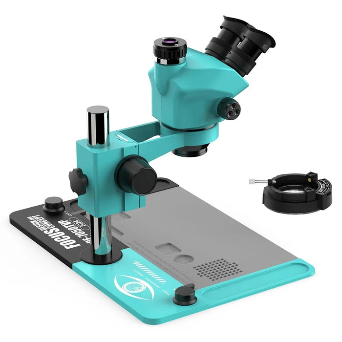 RFA RF-7050TVP Trinocular Stereo Microscope 7X-50X Zoom Phone PCB Welding Instrument - 4
