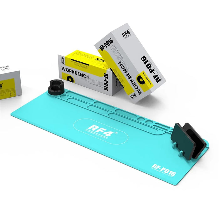 RF4 RF-PO16 Silicone Maintenance Pad High Temperature Resistant Mat with Storage Rack for Soldering - 6