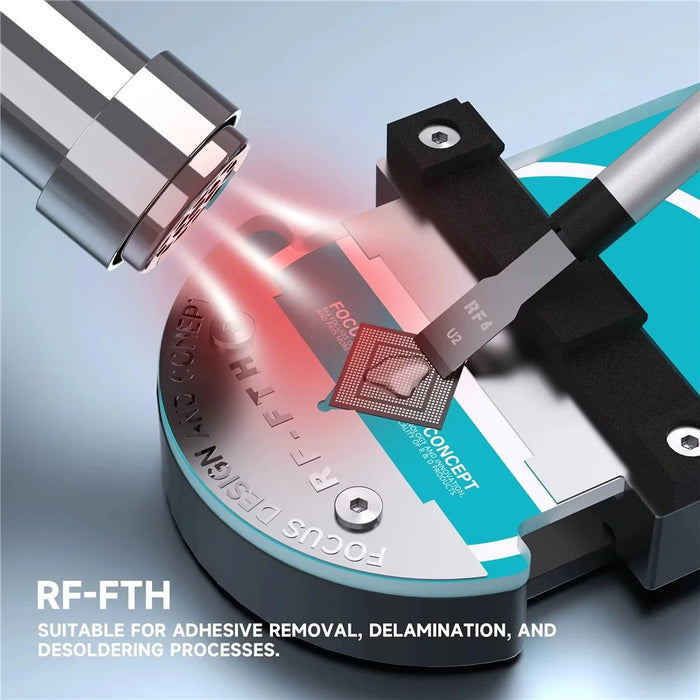RF4 RF-FTH Rotary Repair Fixture Dual-Size Adjustable PCB Holder for Glue Removal - 3