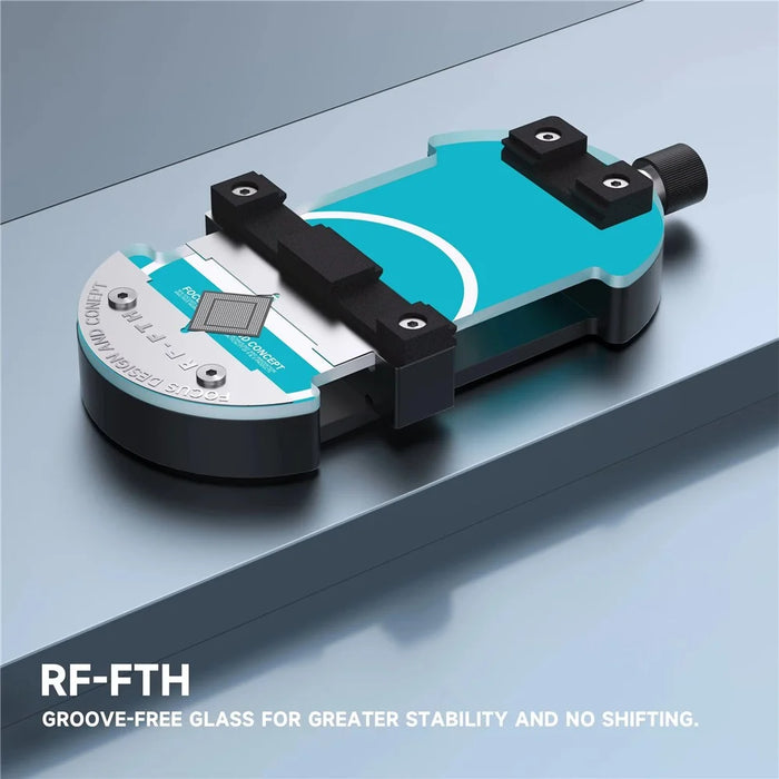RF4 RF-FTH Rotary Repair Fixture Dual-Size Adjustable PCB Holder for Glue Removal - 4