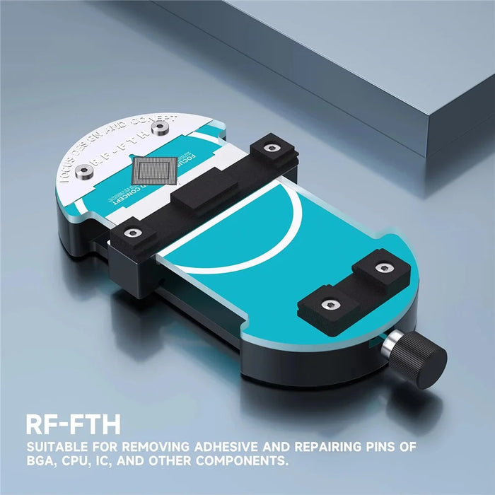 RF4 RF-FTH Rotary Repair Fixture Dual-Size Adjustable PCB Holder for Glue Removal - 6