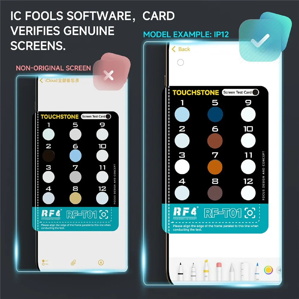 RF4 RF-T01 Screen Test Card for Apple FOG Screen Non-Disassembly Testing Tool - 5