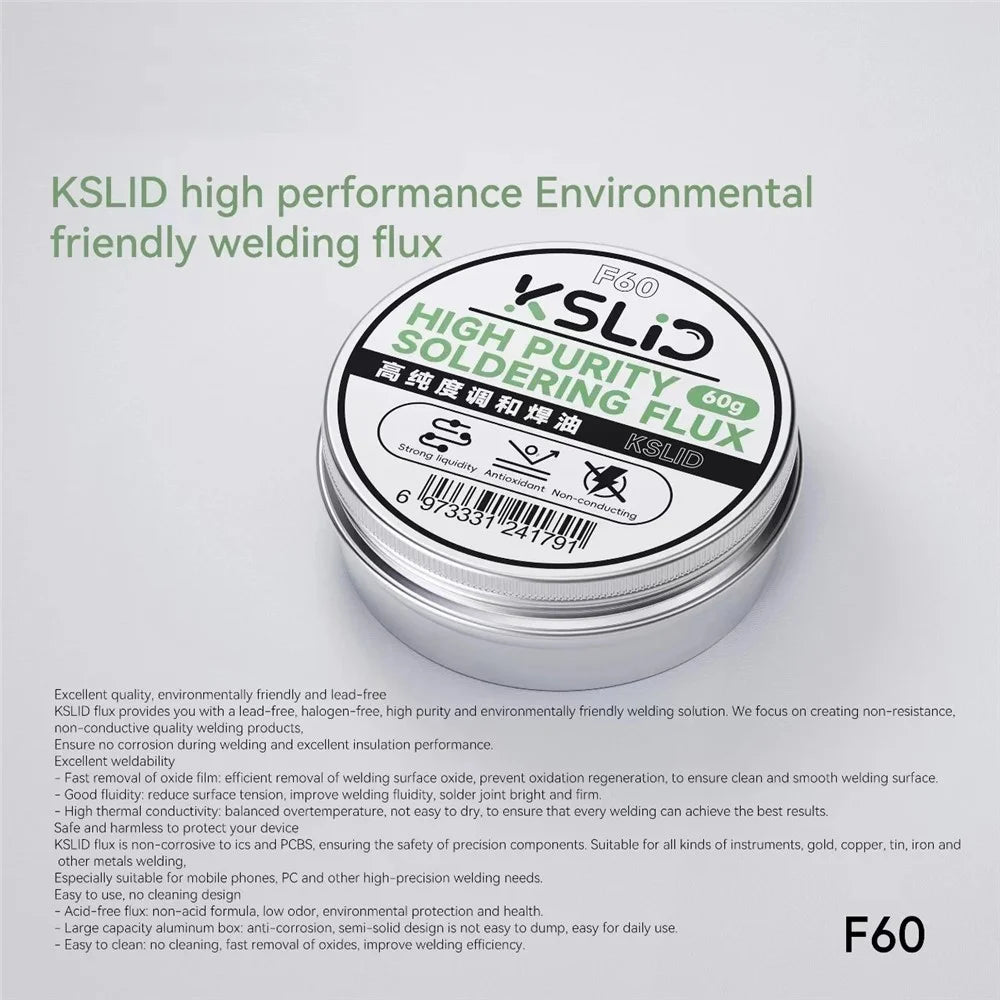 KSLID F60 Soldering Flux 60g High Purity Soldering Flux for Phone Repair - 4