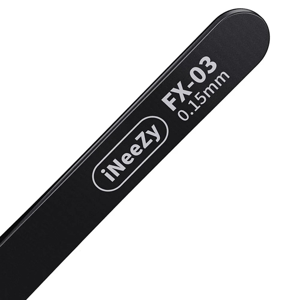 QIANLI INEEZY FX-03 0.15mm Fine Type Hand-polished Non-magnetic Precision Stainless Steel Tweezers for Jump Wire - 2
