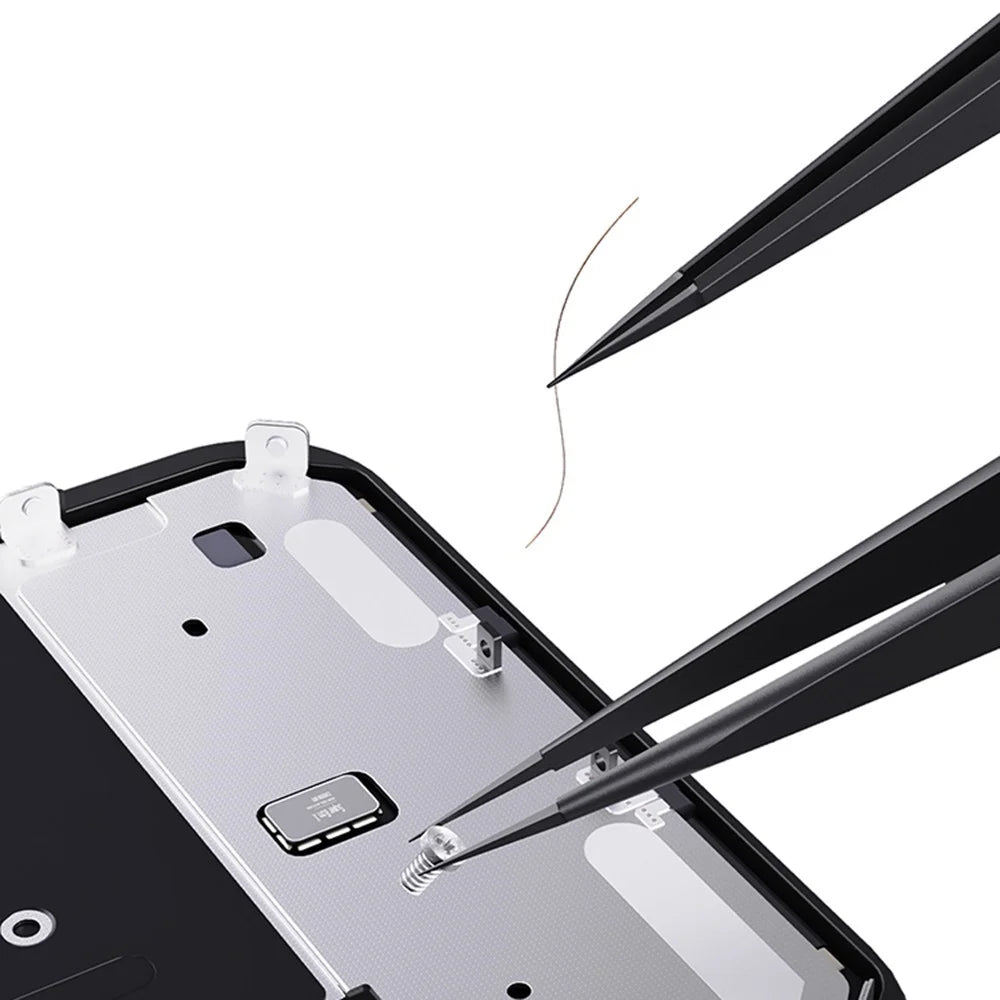 QIANLI INEEZY FX-03 0.15mm Fine Type Hand-polished Non-magnetic Precision Stainless Steel Tweezers for Jump Wire - 3