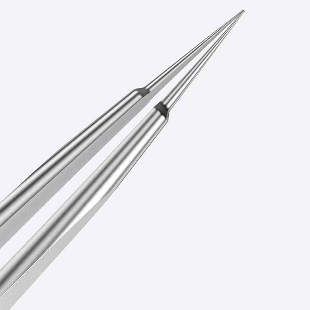 QIANLI INEEZY YK-02 Hand-polished Non-magnetic Precision Stainless Steel 0.1mm Wide Type Pointed Tweezers - 6