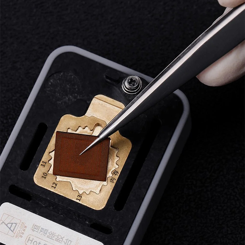 QIANLI INEEZY YK-02 Hand-polished Non-magnetic Precision Stainless Steel 0.1mm Wide Type Pointed Tweezers - 7