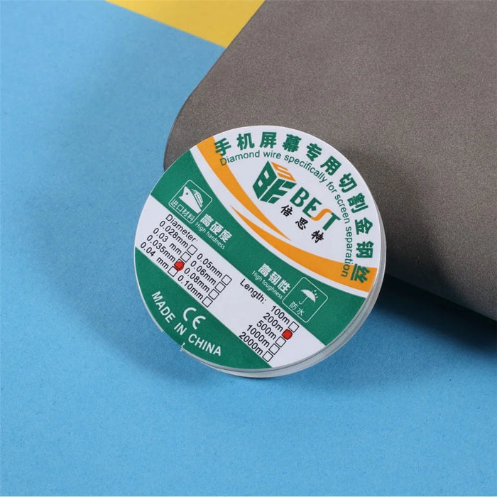 BEST 0.035mm*200m High Hardness Toughness LCD Screen Separation Diamond Wire Mobile Phone Repair Tool - 4