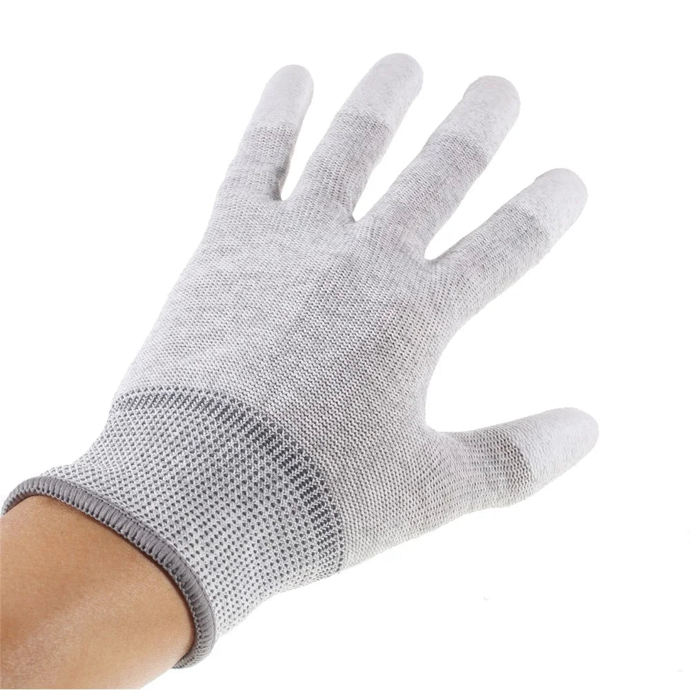 TOP FIT PU Coated Finger Anti-Fingerprint Cut Protection Glove Size L - 2