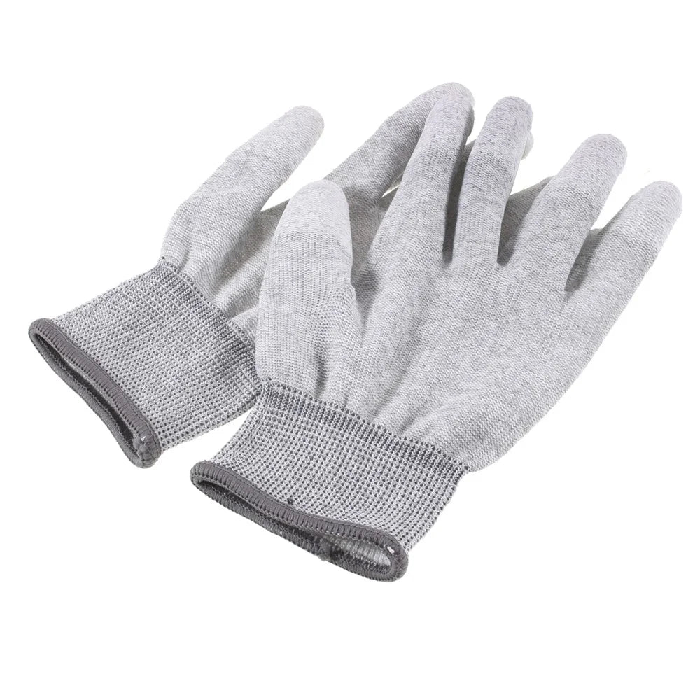 TOP FIT PU Coated Finger Anti-Fingerprint Cut Protection Glove Size L - 4