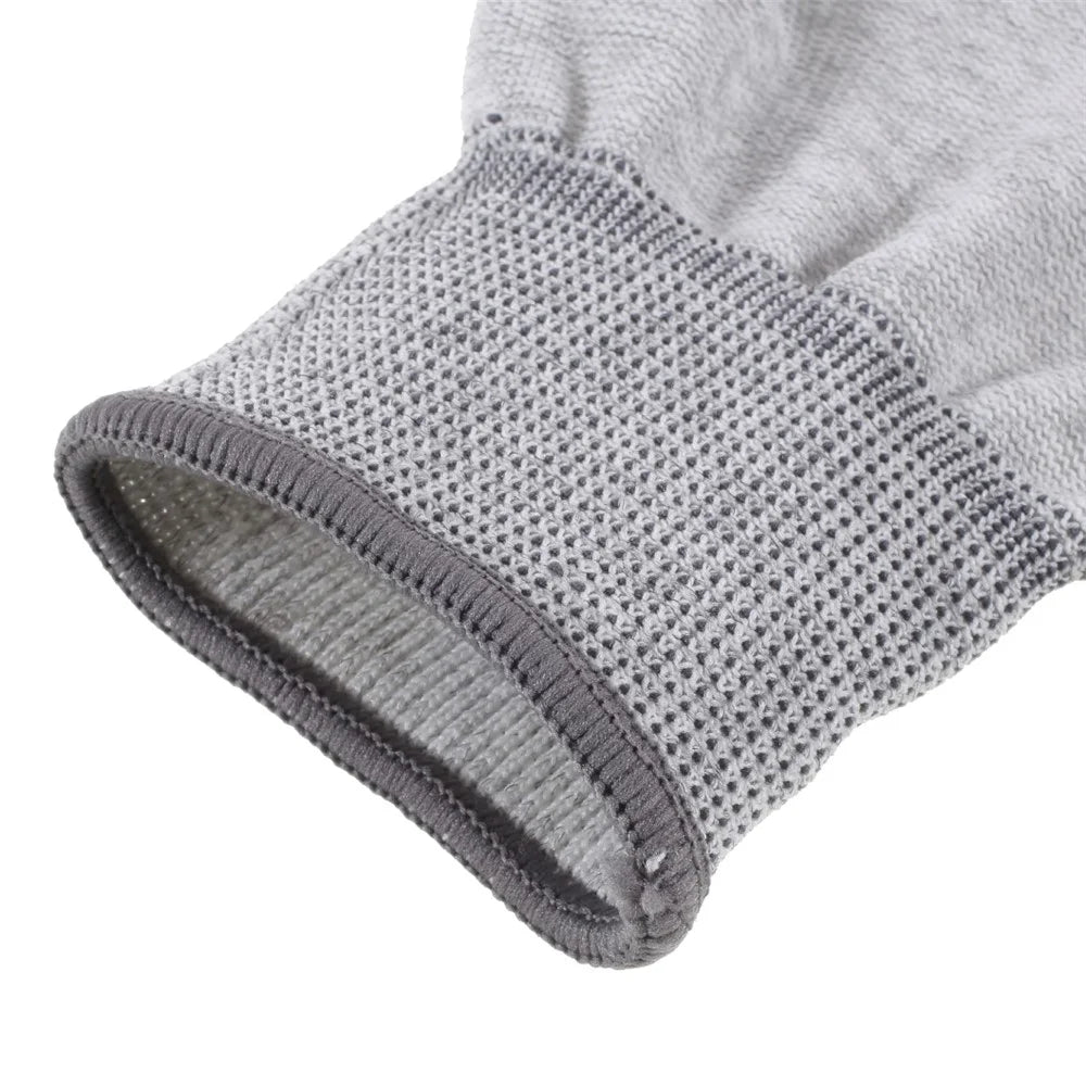 TOP FIT PU Coated Finger Anti-Fingerprint Cut Protection Glove Size L - 5