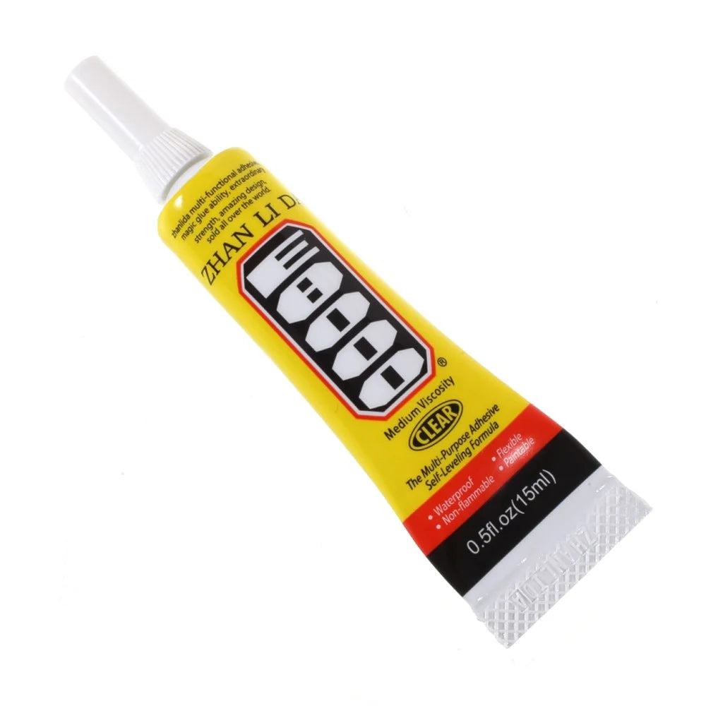 ZHANLIDA E8000 15ml Clear Adhesive Sealant Glue for DIY Diamond Clothes Shoes Phone Border Glue [MSDS Certification] - 3