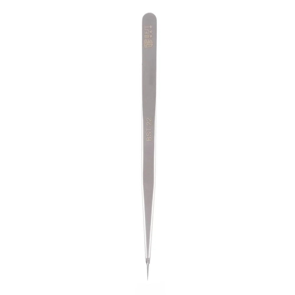 BEST BST-22 Hand Polish Jumper Wire 3D Tweezers for Planting Tin IC Chip Micro Repair Forceps - 2