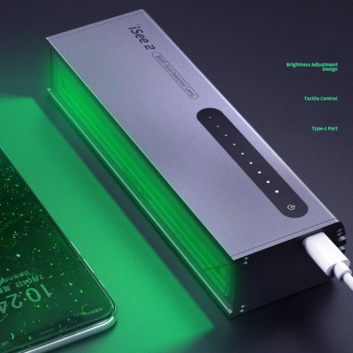 QIANLI iSee 2 Dust Detection Lamp for LCD Screen Dust Test Green UV Cure Lamp - 2