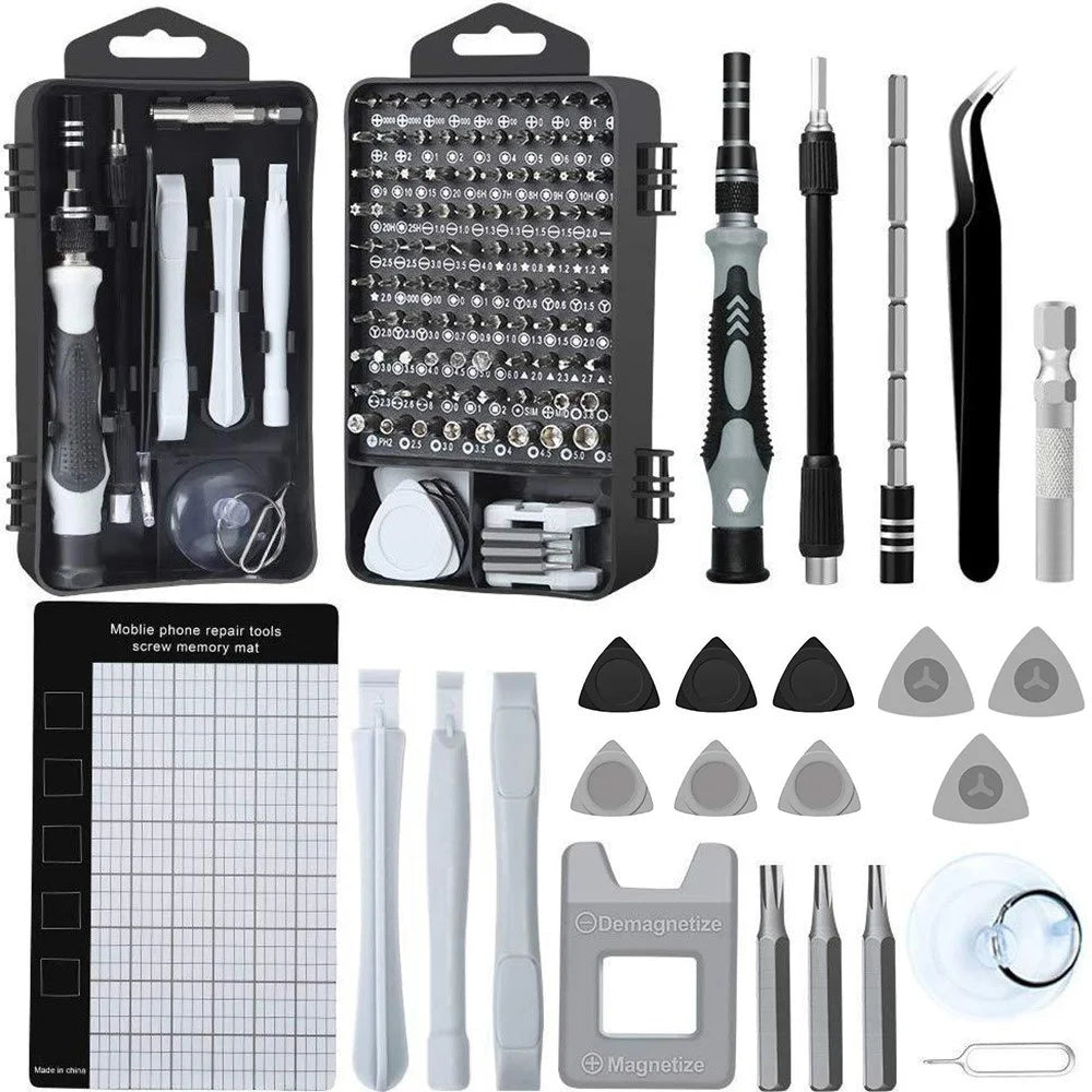 122-in-1 Precision Screwdriver Set Multi Function Electronics Mobile Phone Repair Tool Kit - 1