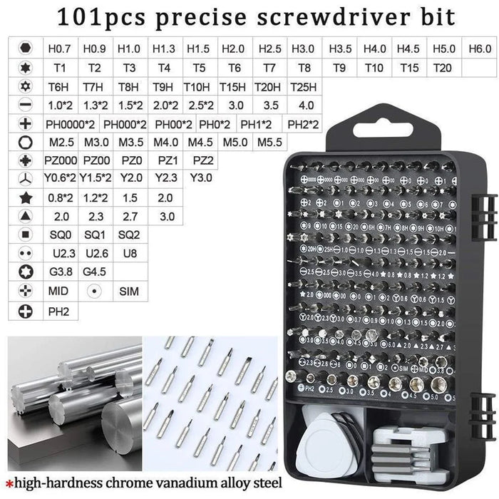 122-in-1 Precision Screwdriver Set Multi Function Electronics Mobile Phone Repair Tool Kit - 6
