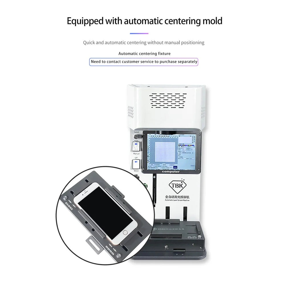 TBK TBK-203 Mobile Phone Automatic Positioning Fixture Centering Mold Screen Repair Tool For Laser Machine - 5