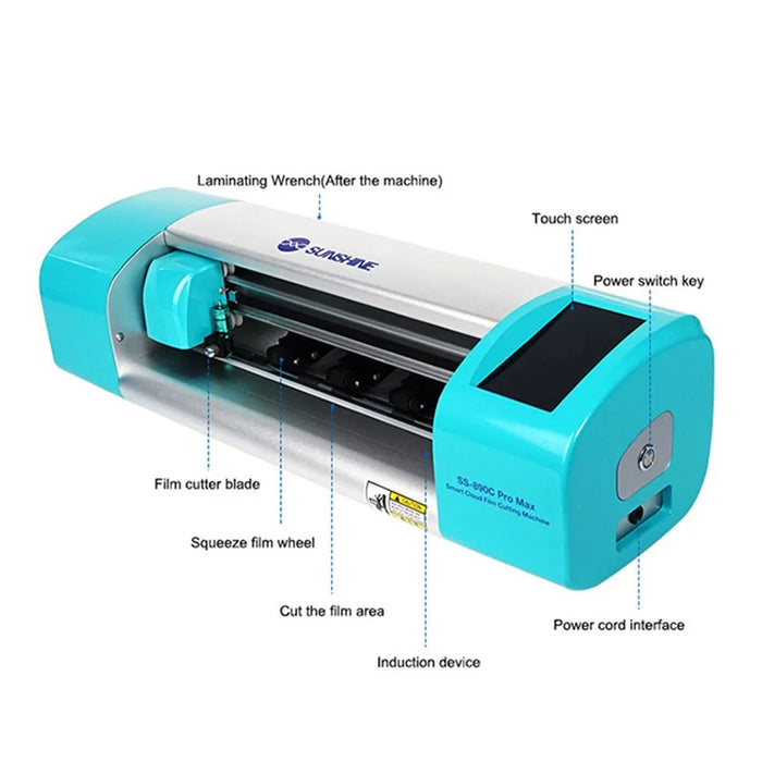 SUNSHINE Multifunctional Intelligent Cloud Film Cutting Machine (for 16'' Screens Film) - 3