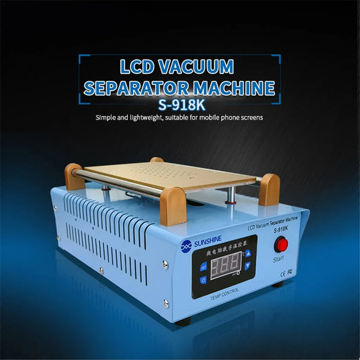 SUNSHINE S-918K 8.5-Inch 110V/220V LCD Vacuum Separator Machine Mobile Phone Display Glass Removing LCD Screen Repair Separator - 2
