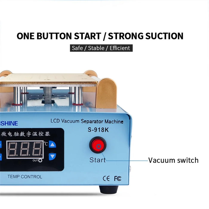 SUNSHINE S-918K 8.5-Inch 110V/220V LCD Vacuum Separator Machine Mobile Phone Display Glass Removing LCD Screen Repair Separator - 3