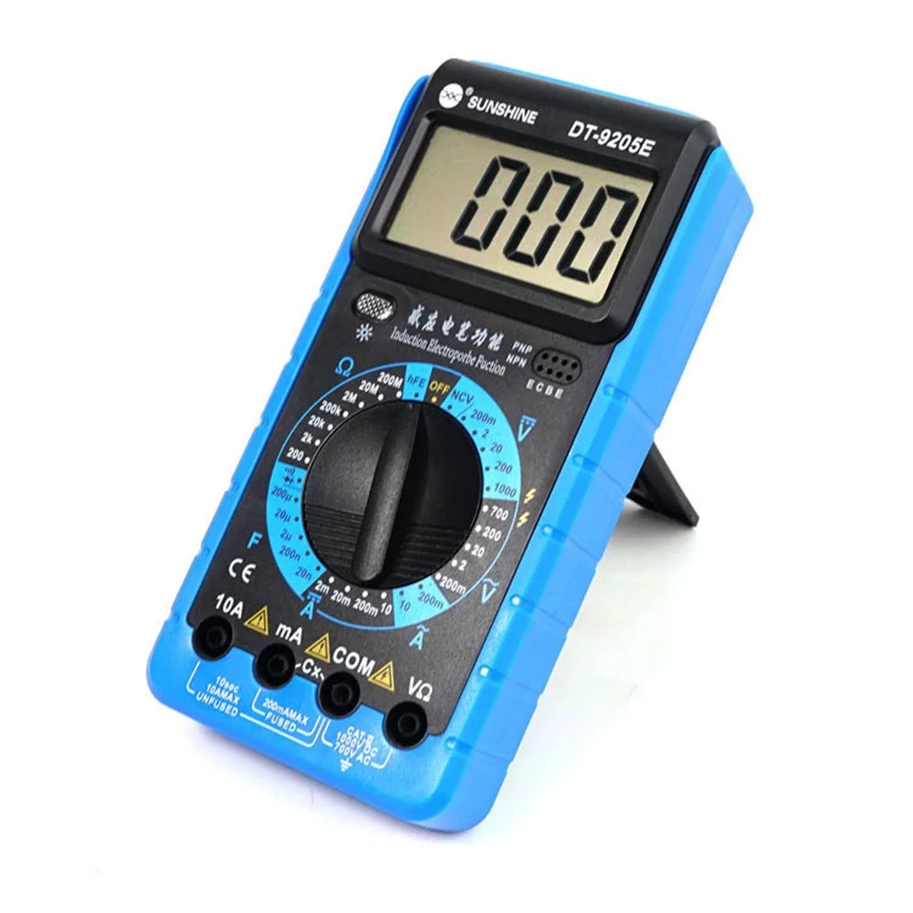 SUNSHINE DT-9205E High Precision Digital Multimeter Overload Protection LCD Display Instrument Tester for Repair Tools - 1
