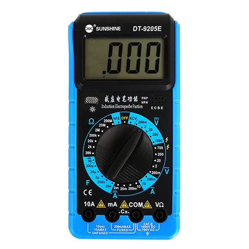 SUNSHINE DT-9205E High Precision Digital Multimeter Overload Protection LCD Display Instrument Tester for Repair Tools - 2
