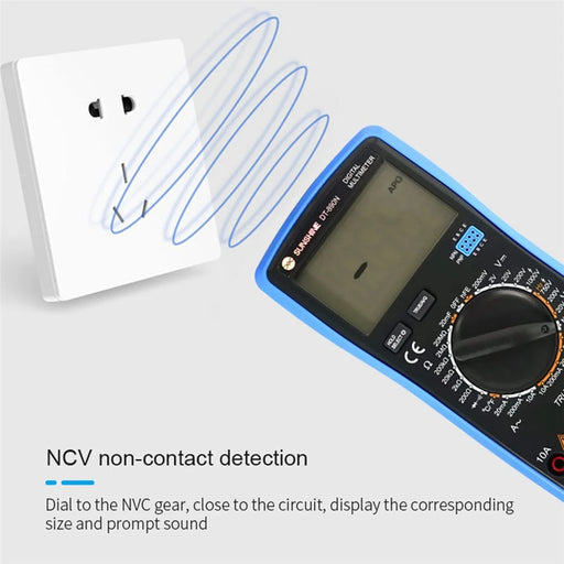 SUNSHINE DT-890N High Precision Digital Multimeter Overload Protection LCD Display Instrument Tester for Repair Tools - 2