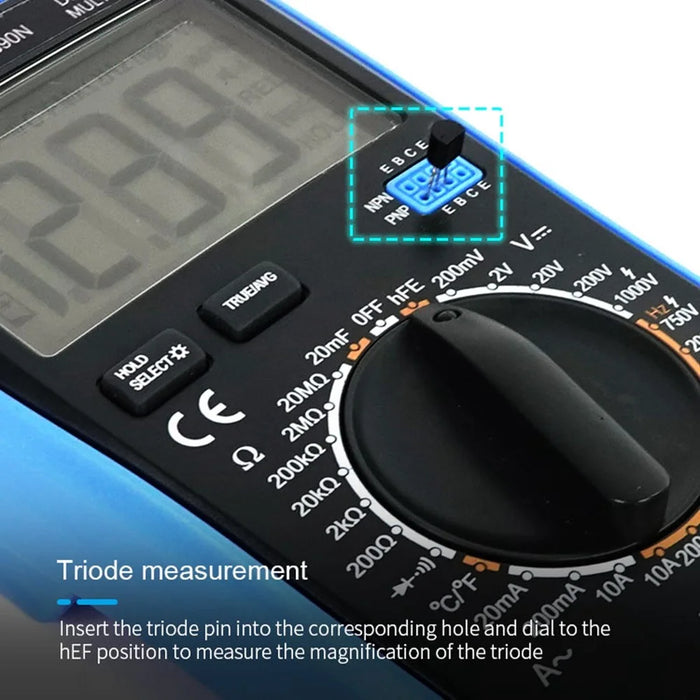 SUNSHINE DT-890N High Precision Digital Multimeter Overload Protection LCD Display Instrument Tester for Repair Tools - 3