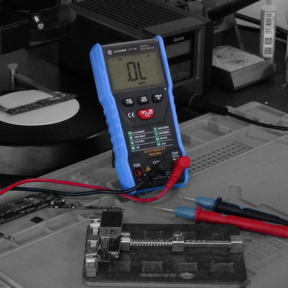 SUNSHINE DT-19N Mini Multimeter Fireproof ABS Pocket Size Instrument Tester with LCD Display for Repair Tools - 2