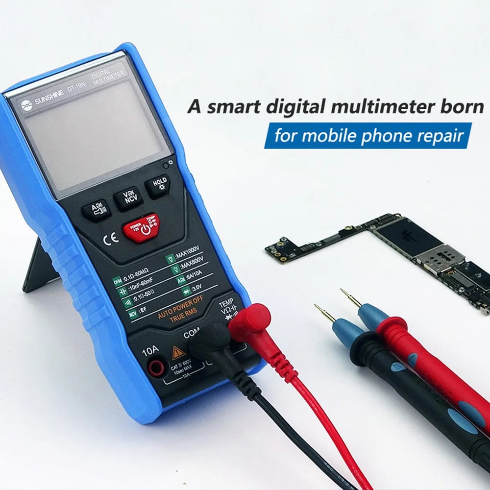 SUNSHINE DT-19N Mini Multimeter Fireproof ABS Pocket Size Instrument Tester with LCD Display for Repair Tools - 5