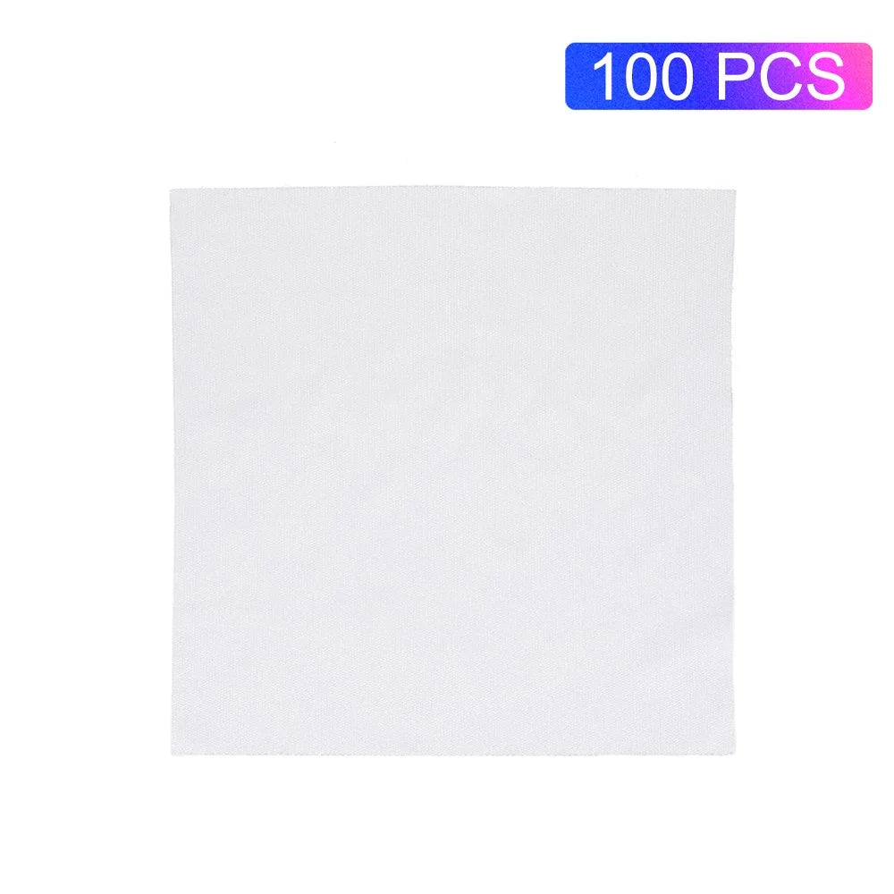 100Pcs/Pack 9x9cm Anti-static Dust-free Cloth Cleaning Wipe Cloth for Phone Repairing - 1