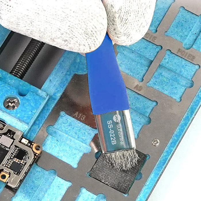 SUNSHINE SS-022B Double Head Brush Anti-Static Motherboard PCB Cleaning Brush Mobile Phone Repair Tool - 3