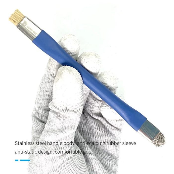 SUNSHINE SS-022B Double Head Brush Anti-Static Motherboard PCB Cleaning Brush Mobile Phone Repair Tool - 6